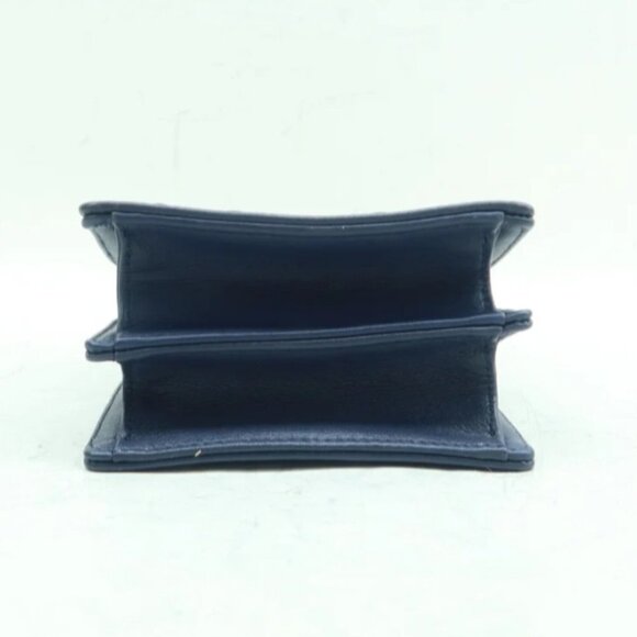 100% Authentic Dior Diorama Navy Leather Shoulder Bag - Picture 5 of 12